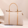 Sophisticated Womens Commuter Bag Spacious Solid-color Tote With A Light-luxury Premium Texture THRU7