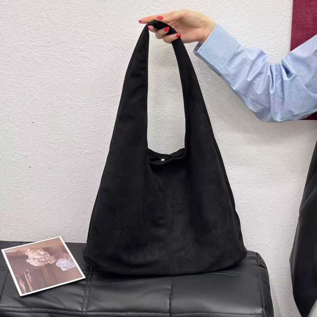 Simple Solid-Color Large-Capacity Tote Bag For Women THRU7