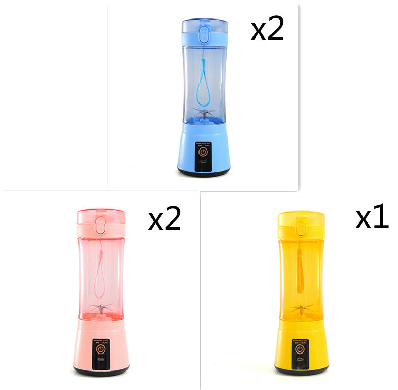Portable Electric Fruit Juicer Wireless USB Rechargeable Mini Mixer Multifunction Summer Smoothie Blender Machine Kitchen Supplies THRU7