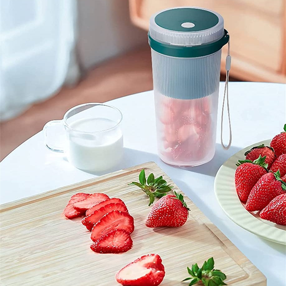 Multi-Function Portable Blender Electric Juicer Cup Sports Bottle Fruit Blender USB Rechargeable Smoothie Blender Fruits Juicer Extractor THRU7