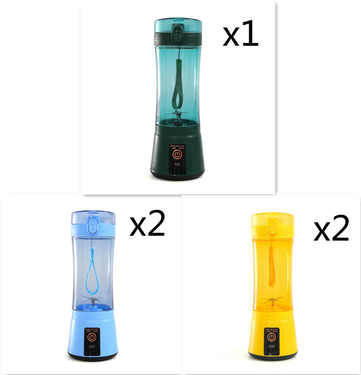 Portable Electric Fruit Juicer Wireless USB Rechargeable Mini Mixer Multifunction Summer Smoothie Blender Machine Kitchen Supplies THRU7