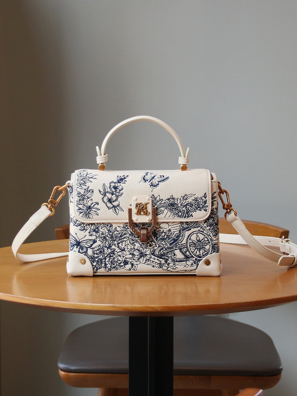Light-luxury Intricately Embroidered Tote Shoulder Or Crossbody Bag For Women THRU7