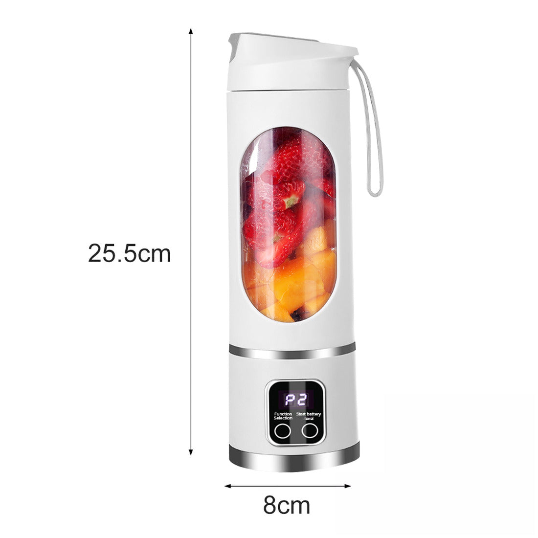 Portable USB Rechargeable Juicer Cup Electric Mixer Blender Smoothie Maker 450ml THRU7