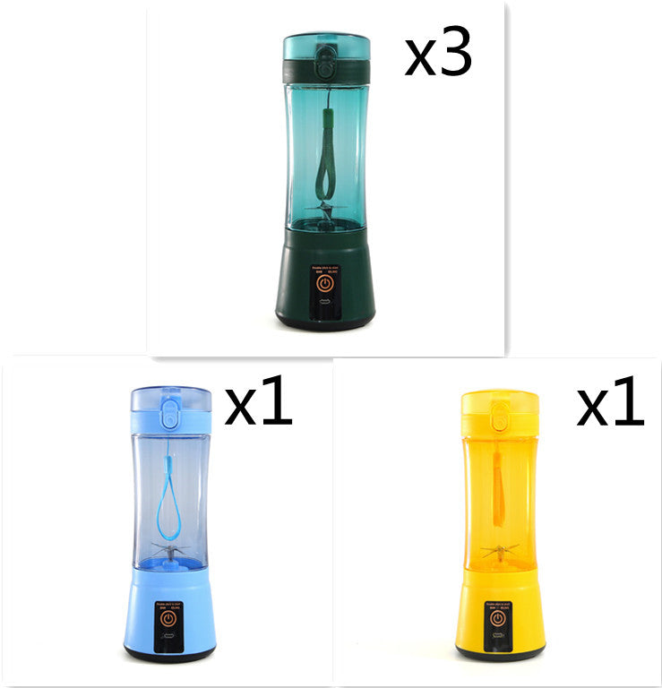 Portable Electric Fruit Juicer Wireless USB Rechargeable Mini Mixer Multifunction Summer Smoothie Blender Machine Kitchen Supplies THRU7