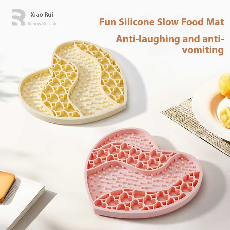Dog Licking Mat Pet Silicone Slow Food Mat THRU7