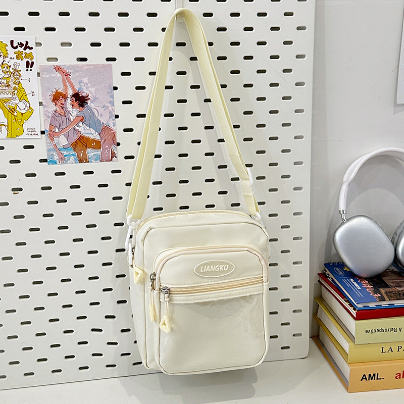 Crossbody Bag Girl Students' Personality Contrast Color THRU7