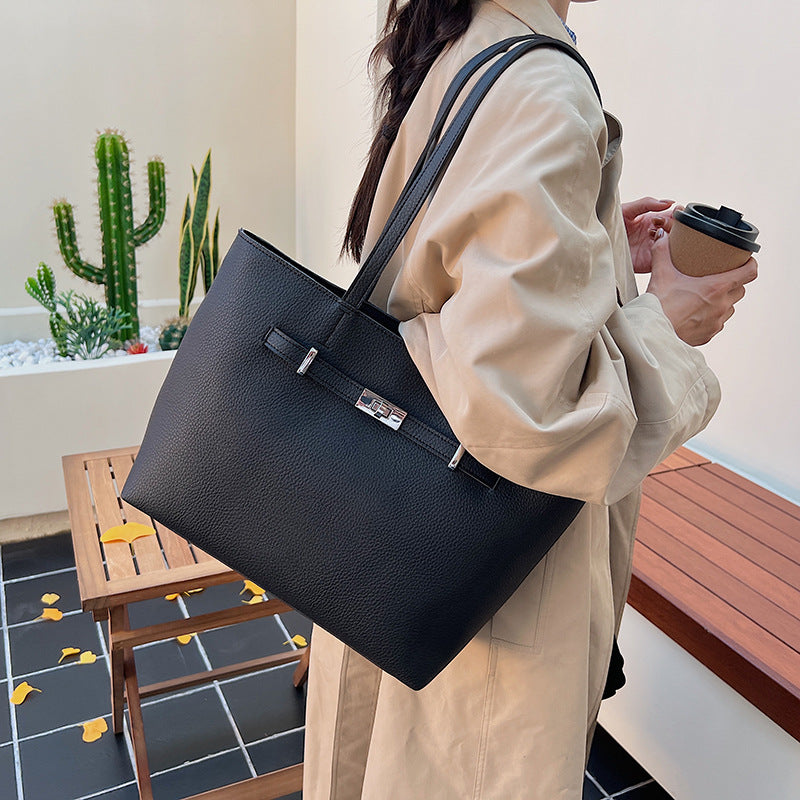 Simple Versatile Large-capacity Tote Bag For Women THRU7