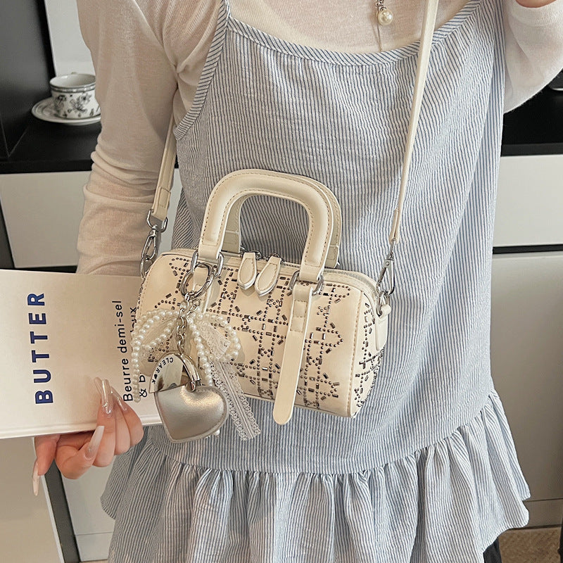 Korean-style Minimalist Versatile Niche Cylindrical Tote Bag THRU7