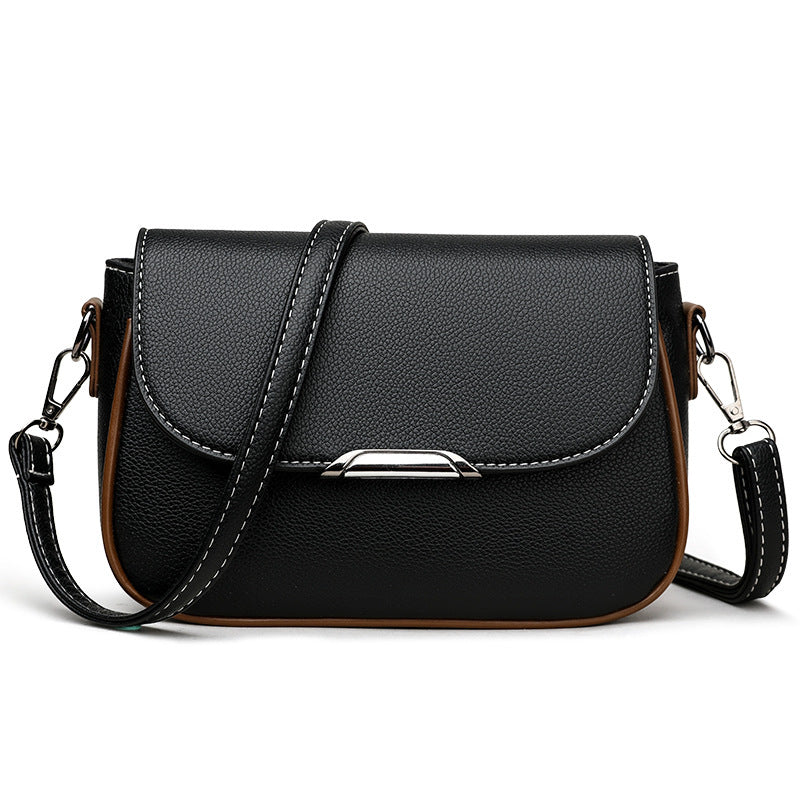 Womens High- Elegant Large Flap Mailbag ShoulderCrossbody Bag THRU7