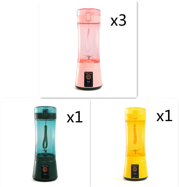 Portable Electric Fruit Juicer Wireless USB Rechargeable Mini Mixer Multifunction Summer Smoothie Blender Machine Kitchen Supplies THRU7