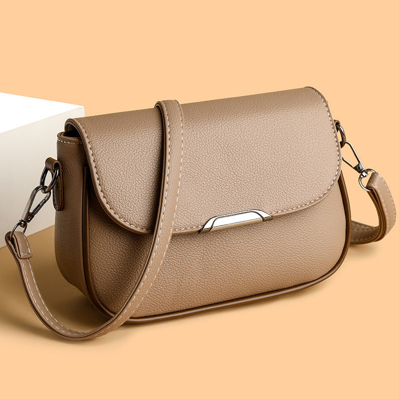 Womens High- Elegant Large Flap Mailbag ShoulderCrossbody Bag THRU7