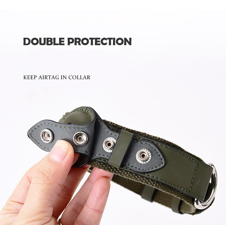 Airtag Pet Collar Tracker Protective Cover Leather Collar THRU7