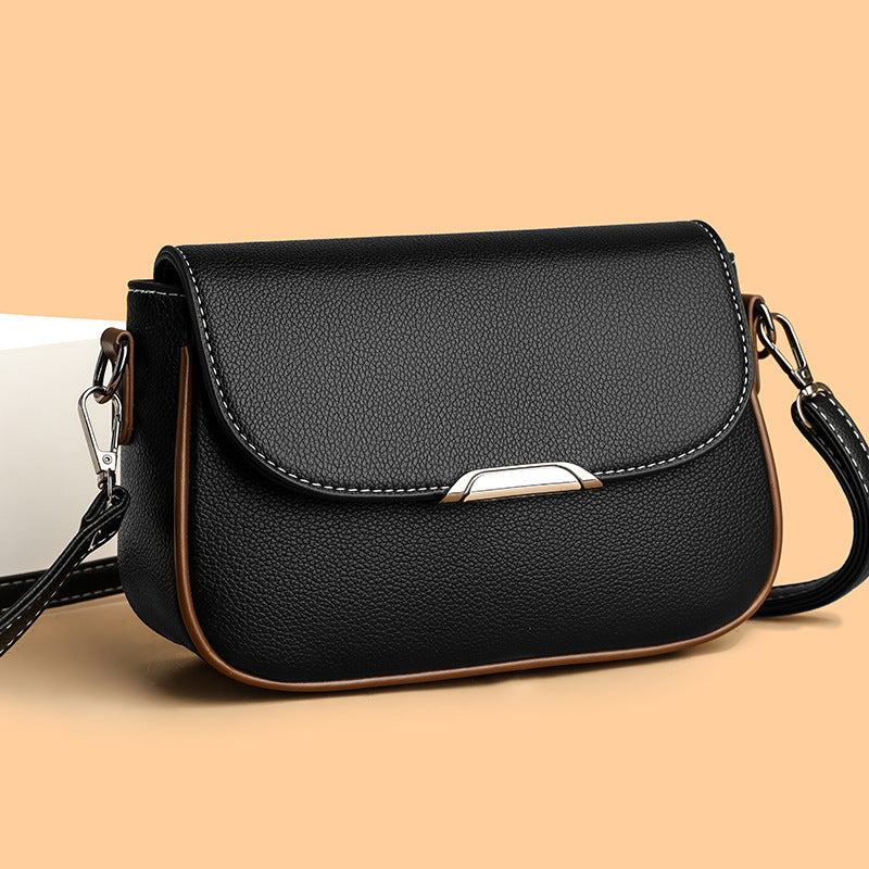 Womens High- Elegant Large Flap Mailbag ShoulderCrossbody Bag THRU7