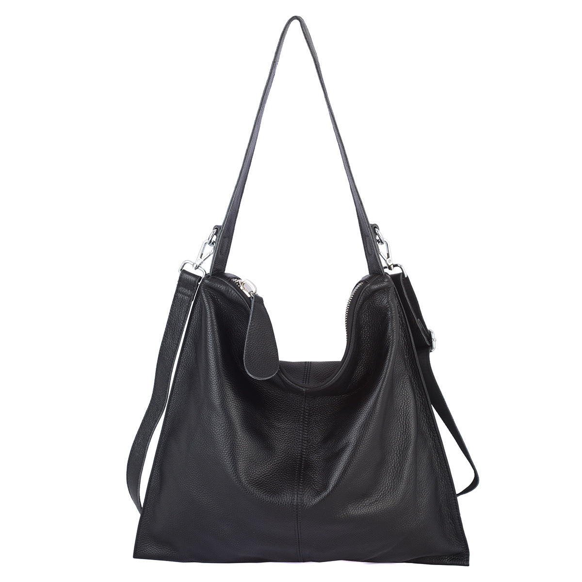 Large Capacity Leather Womens Shoulder Bag THRU7