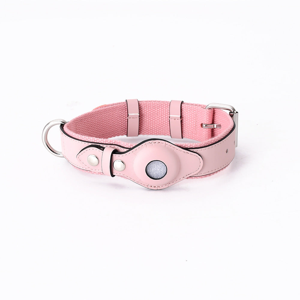 Airtag Pet Collar Tracker Protective Cover Leather Collar THRU7