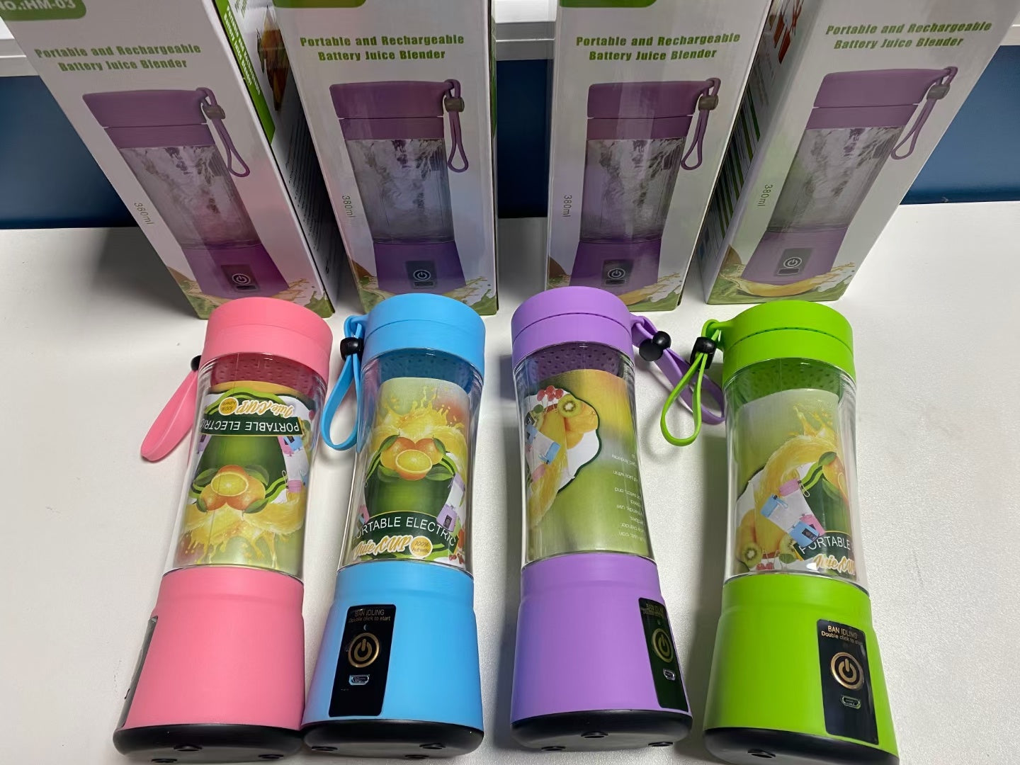 Portable Blender With USB Rechargeable Mini Kitchen Fruit Juice Mixer Home Simple Portable Electric Mini Juicer THRU7