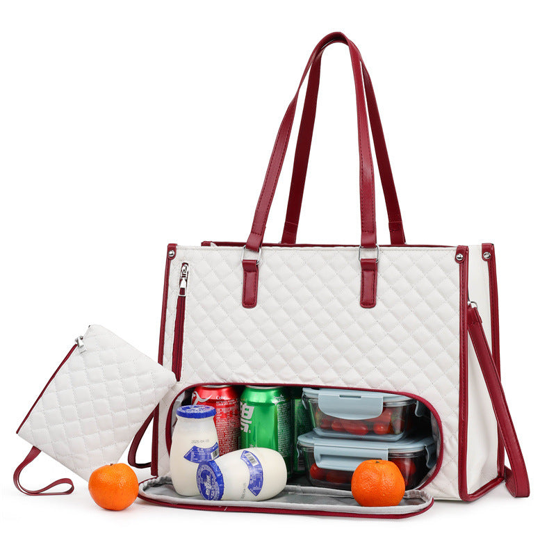 2in1 Tote And Lunch Bag Combo  Extra-large Tote THRU7