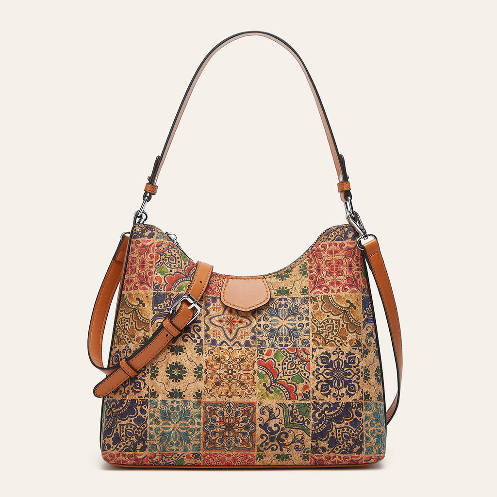 Retro-printed Ethnic-style Tote Shoulder Or Crossbody Bag THRU7