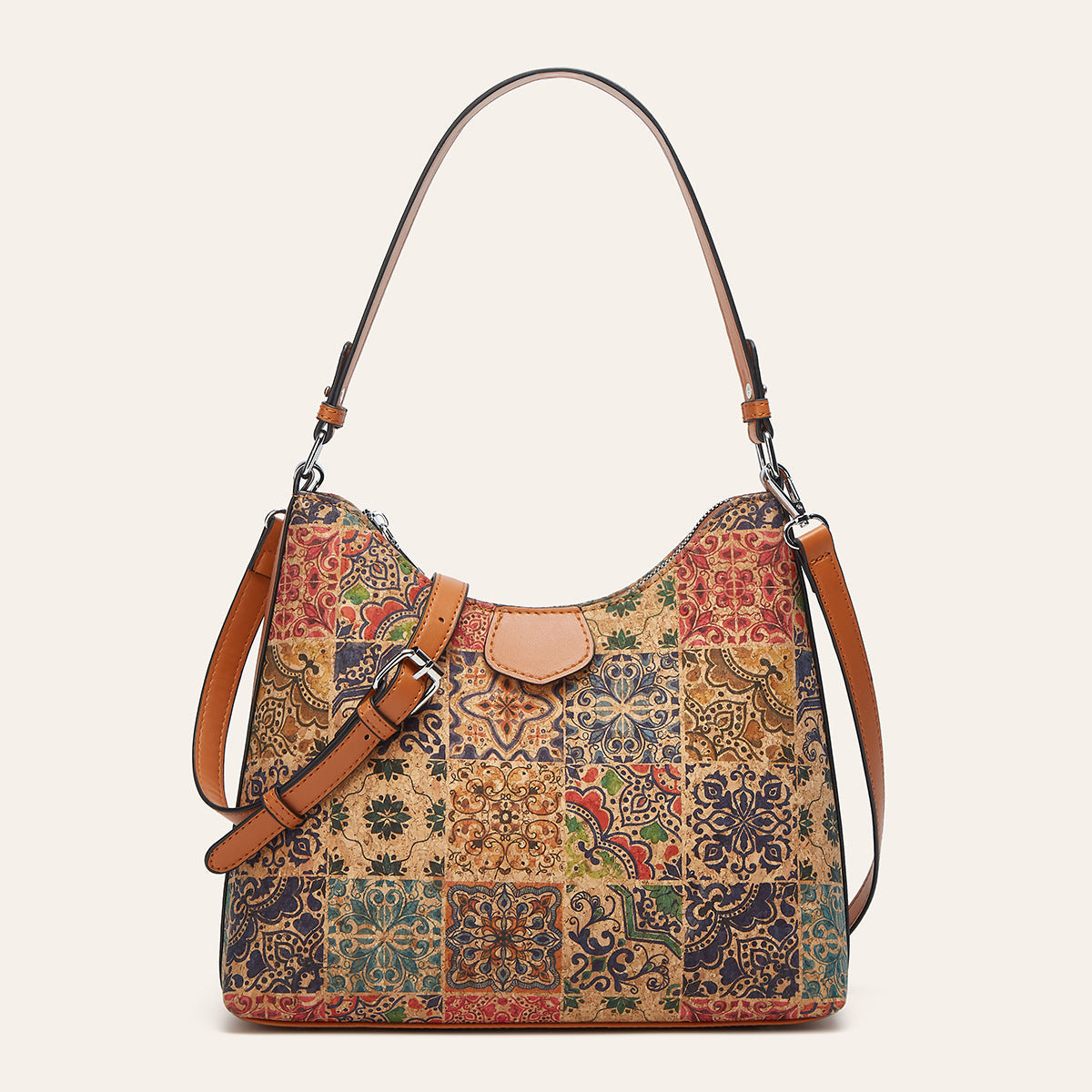 Retro-printed Ethnic-style Tote Shoulder Or Crossbody Bag THRU7