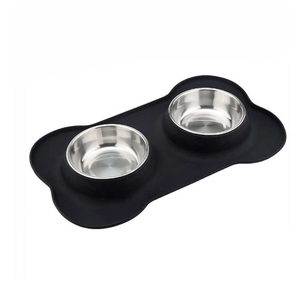 Pet Bowl Silicone Bone Shape  Mat THRU7