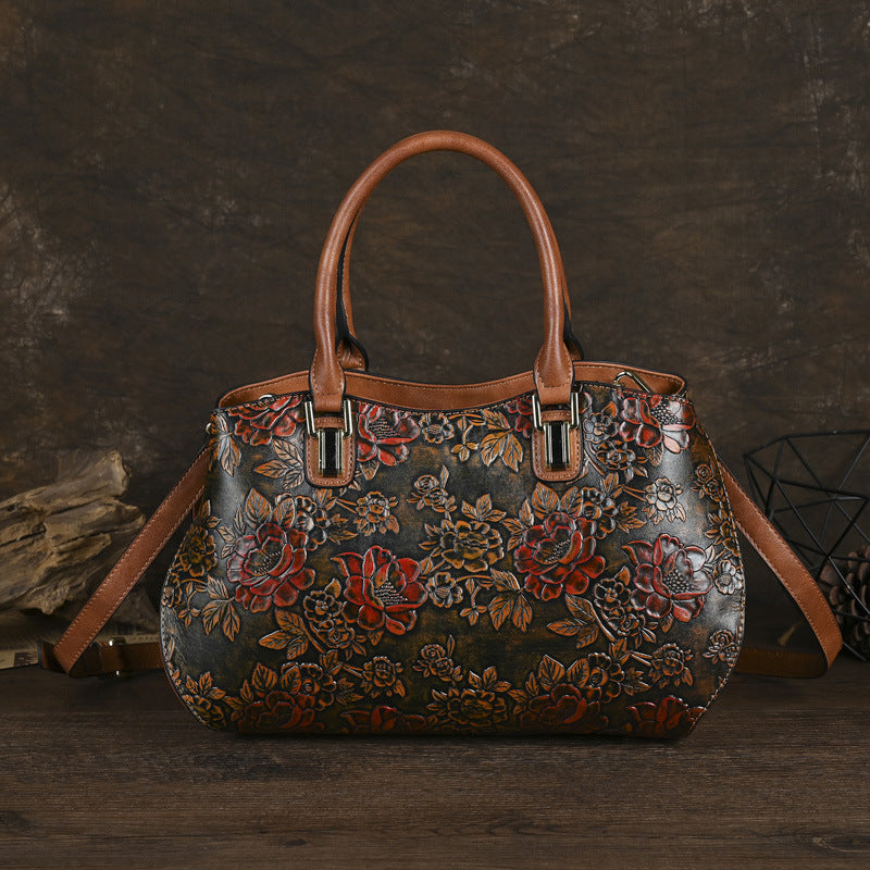 Retro Large-Capacity Handheld Shoulder Bag THRU7