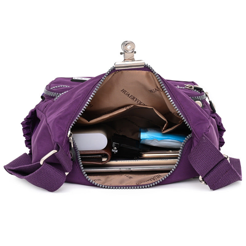 Nylon Womens Water-resistant Crossbody Bag THRU7