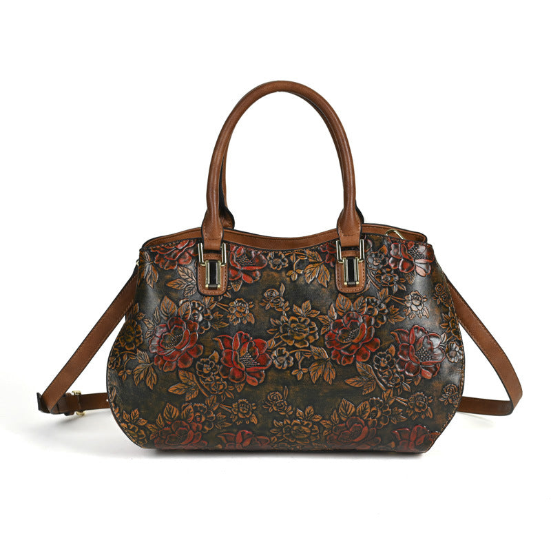 Retro Large-Capacity Handheld Shoulder Bag THRU7