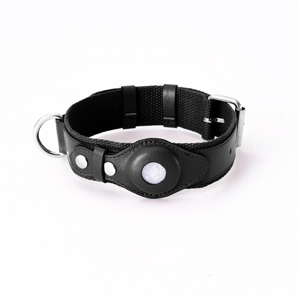Airtag Pet Collar Tracker Protective Cover Leather Collar THRU7