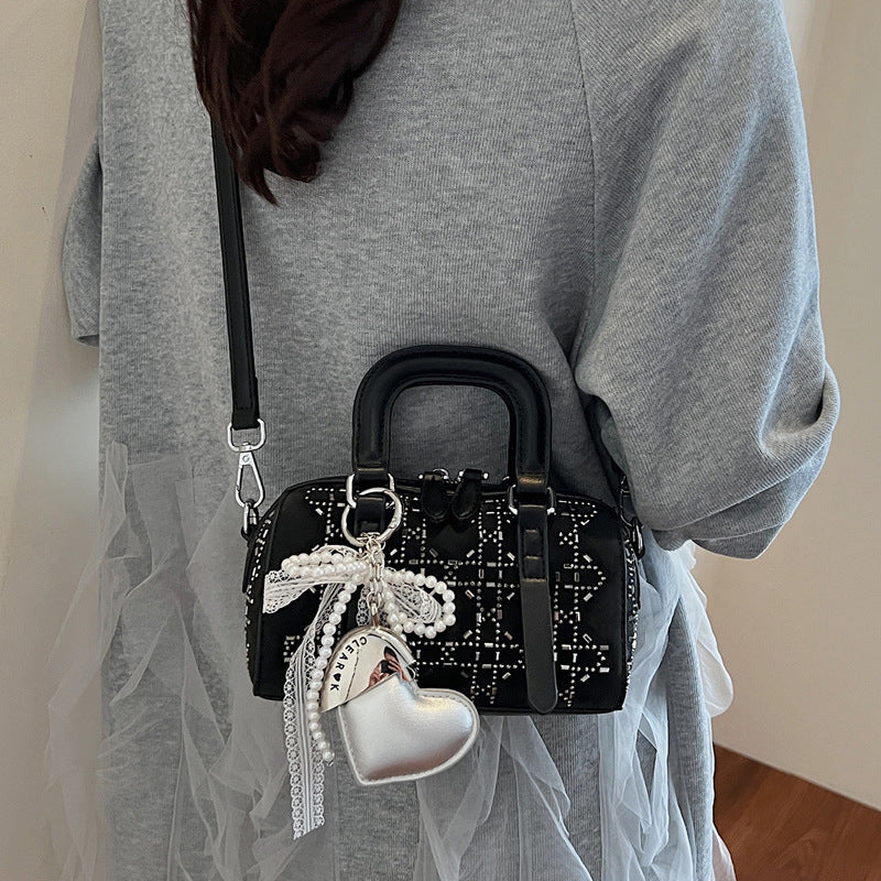 Korean-style Minimalist Versatile Niche Cylindrical Tote Bag THRU7