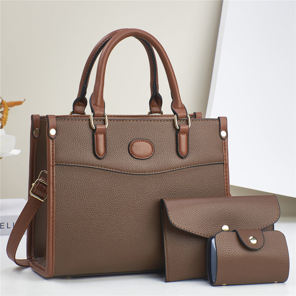 Stylish Three-Piece Shoulder Bag Set For Women Mother-and-Child Bags THRU7