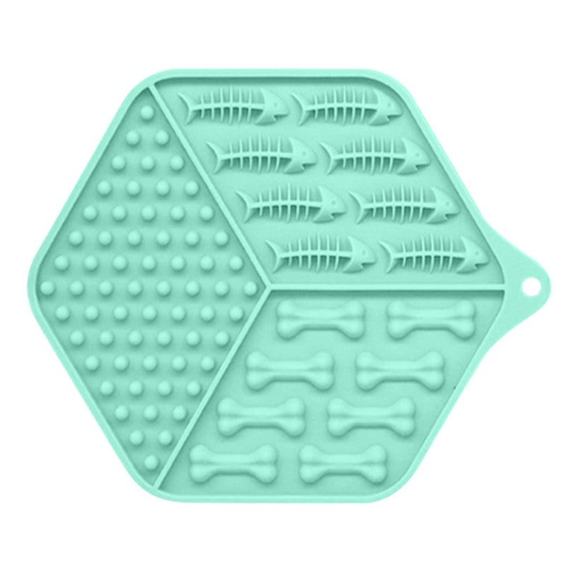 Pet feeding device dog lick pad THRU7