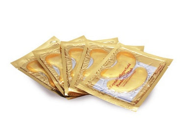 10pcs5packs Gold Crystal Collagen Eye Mask Eye Patches Eye Mask For Face Care Dark Circles Remove Gel Mask For The Eyes Ageless THRU7