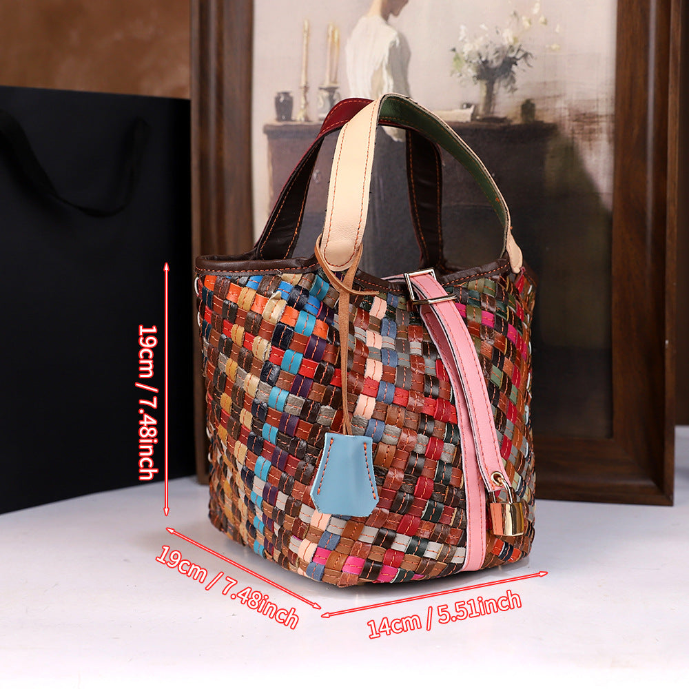 Versatile Minimalist Crossbody Bag Made Of Genuine Leather For Women THRU7