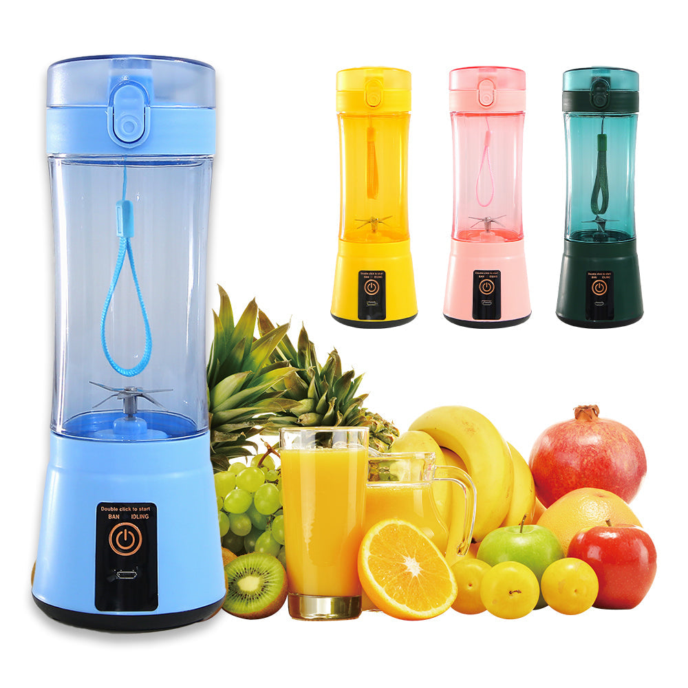 Portable Electric Fruit Juicer Wireless USB Rechargeable Mini Mixer Multifunction Summer Smoothie Blender Machine Kitchen Supplies THRU7
