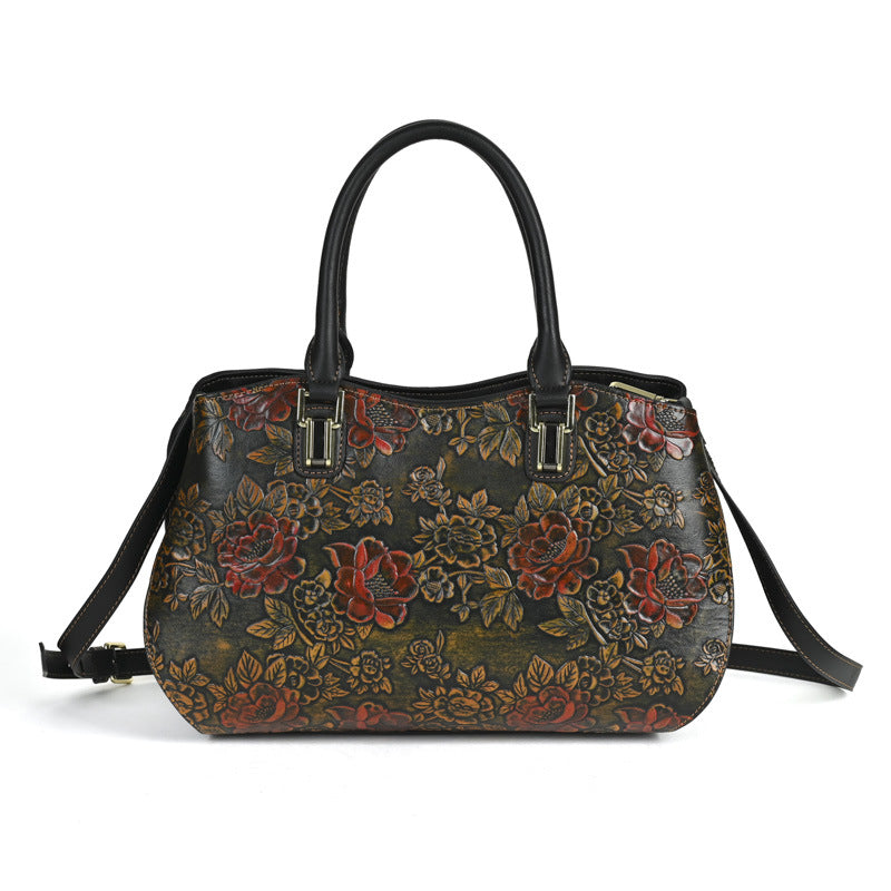 Retro Large-Capacity Handheld Shoulder Bag THRU7
