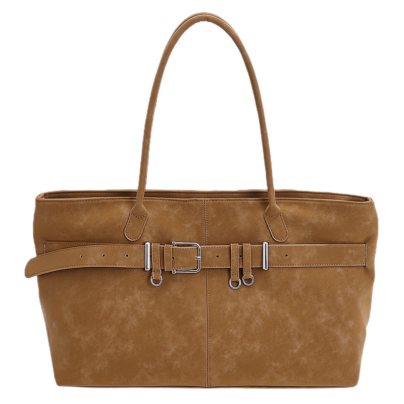 Retro Shoulder Bag Simple And Versatile Fashion Handbag THRU7