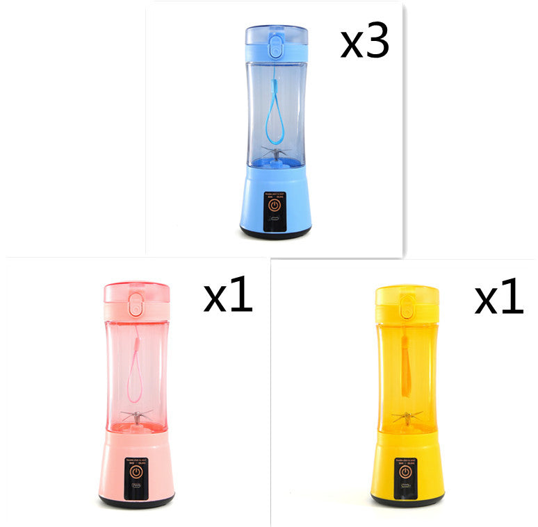 Portable Electric Fruit Juicer Wireless USB Rechargeable Mini Mixer Multifunction Summer Smoothie Blender Machine Kitchen Supplies THRU7