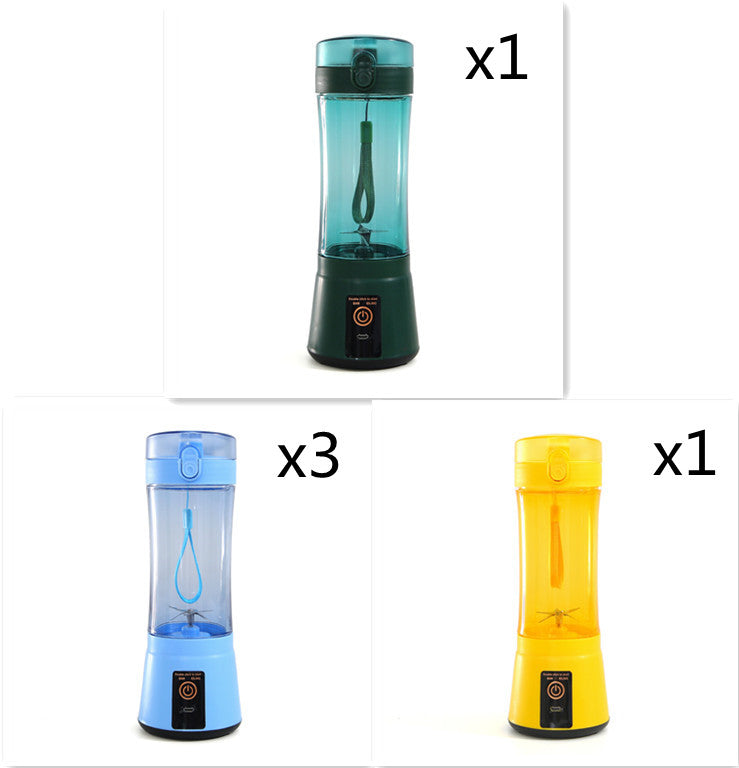 Portable Electric Fruit Juicer Wireless USB Rechargeable Mini Mixer Multifunction Summer Smoothie Blender Machine Kitchen Supplies THRU7