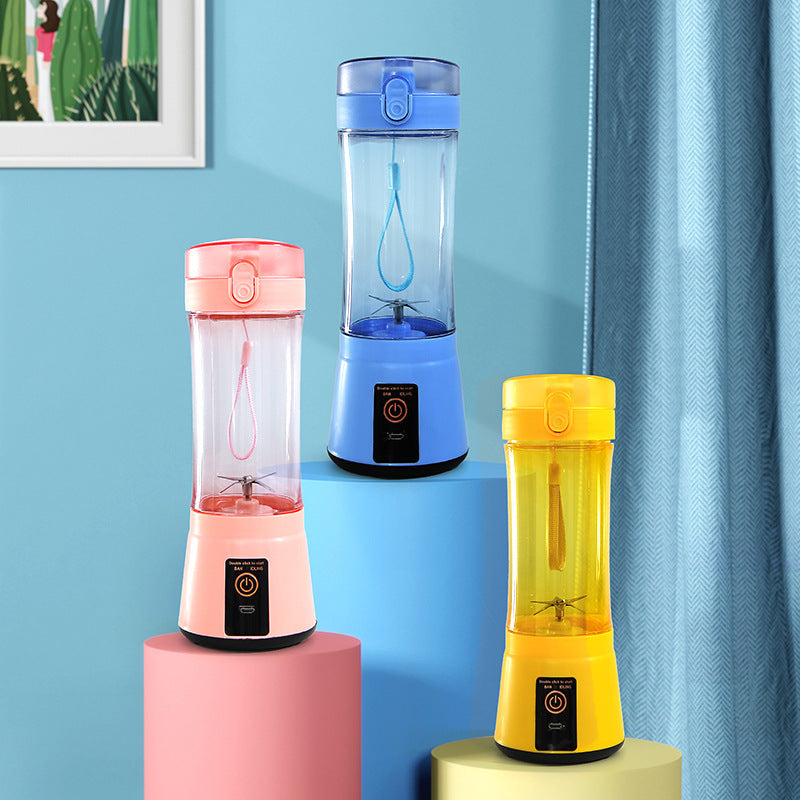 Portable Electric Fruit Juicer Wireless USB Rechargeable Mini Mixer Multifunction Summer Smoothie Blender Machine Kitchen Supplies THRU7