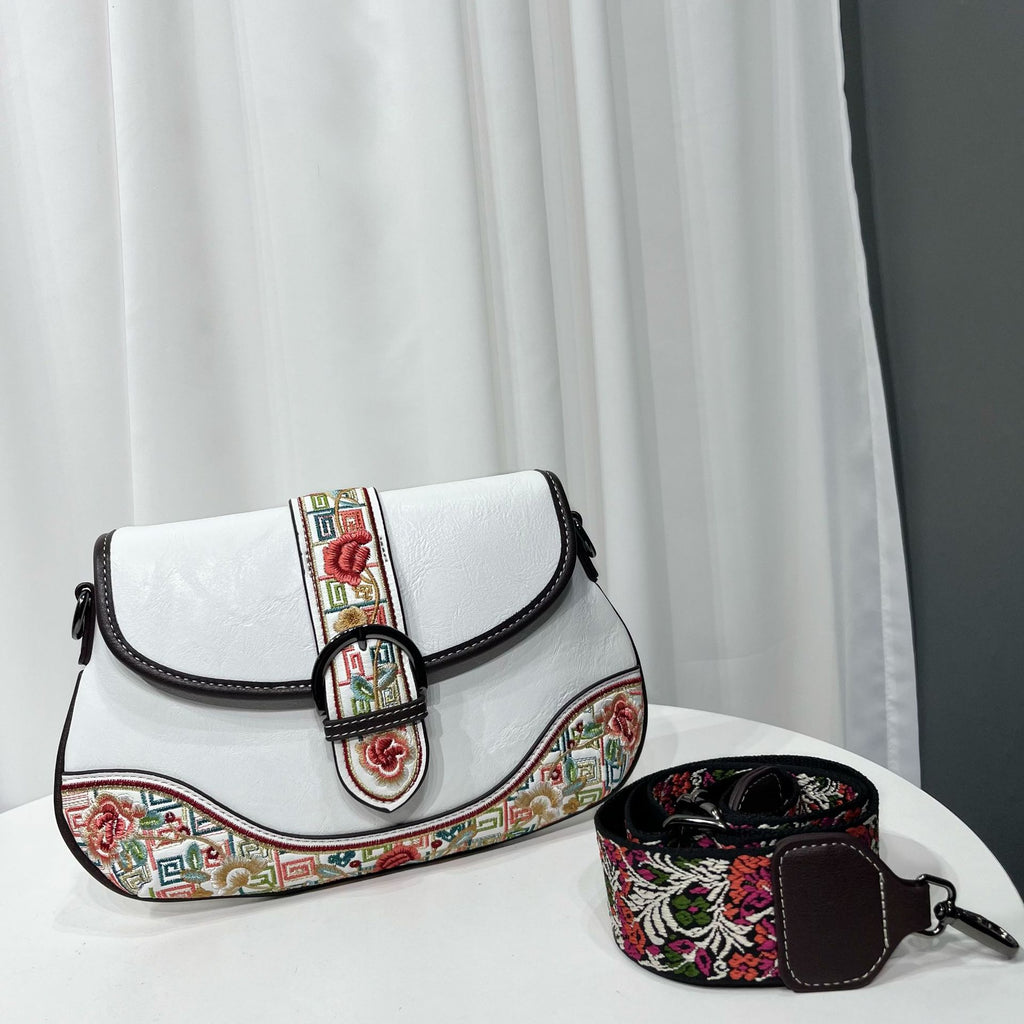 Retro Chinese-style Embroidered Crossbody Bag For Women THRU7