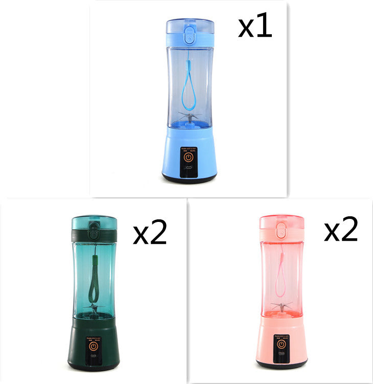 Portable Electric Fruit Juicer Wireless USB Rechargeable Mini Mixer Multifunction Summer Smoothie Blender Machine Kitchen Supplies THRU7
