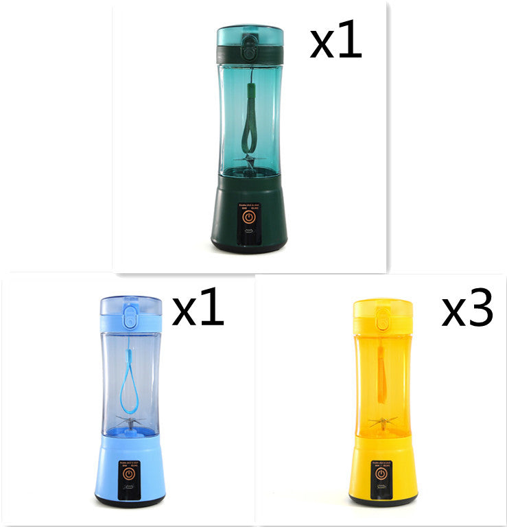Portable Electric Fruit Juicer Wireless USB Rechargeable Mini Mixer Multifunction Summer Smoothie Blender Machine Kitchen Supplies THRU7