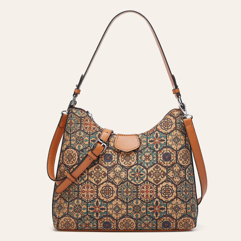 Retro-printed Ethnic-style Tote Shoulder Or Crossbody Bag THRU7