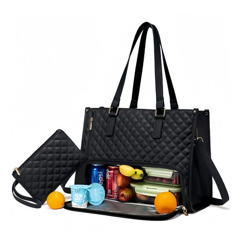 2in1 Tote And Lunch Bag Combo  Extra-large Tote THRU7