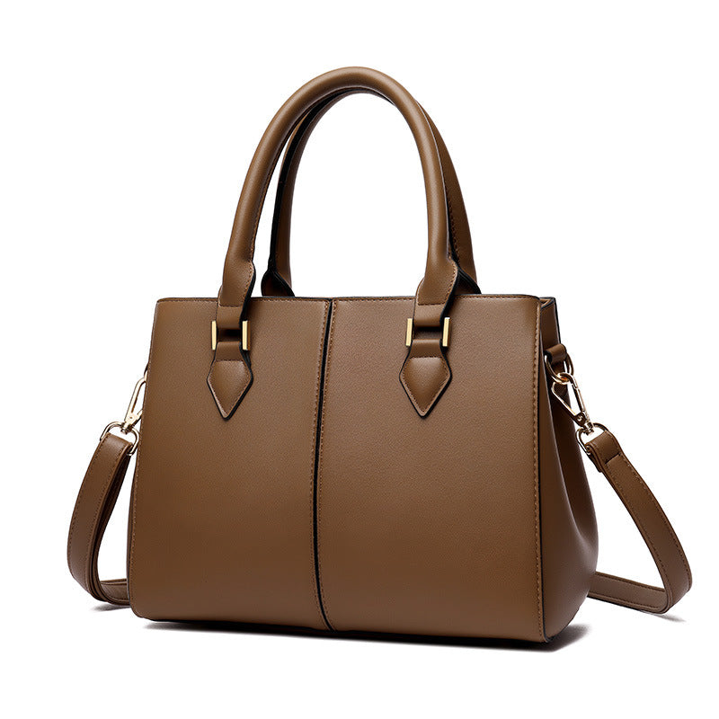 Womens Commuter Soft Leather Large-Capacity Crossbody Shoulder Bag THRU7