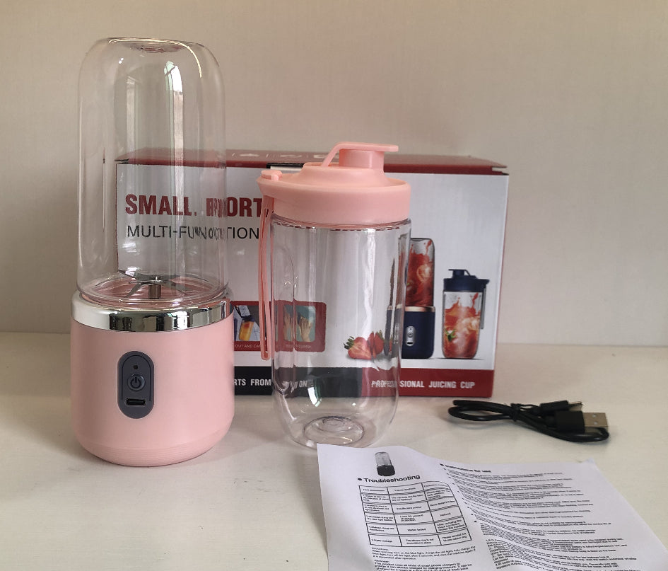 6blade Portable Blender Mini Juicer Cup Extractor Smoothie USB Charging Fruit Squeezer Blender Food Mixer Ice Crusher Portable Juicer Machine THRU7