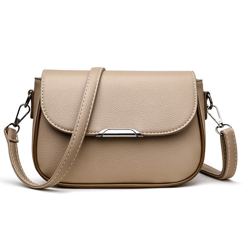 Womens High- Elegant Large Flap Mailbag ShoulderCrossbody Bag THRU7