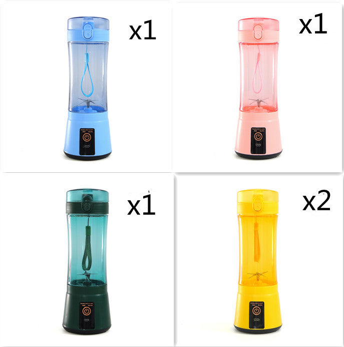 Portable Electric Fruit Juicer Wireless USB Rechargeable Mini Mixer Multifunction Summer Smoothie Blender Machine Kitchen Supplies THRU7