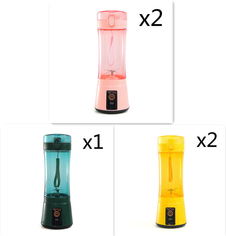 Portable Electric Fruit Juicer Wireless USB Rechargeable Mini Mixer Multifunction Summer Smoothie Blender Machine Kitchen Supplies THRU7