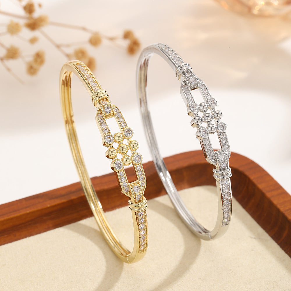 Middle Eastern-style Fashion Horseshoe Buckle Bracelet For Women Light Luxury Vibe THRU7
